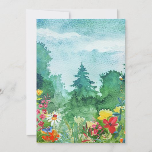 Wild Meadow | Uitnodigingen voor zomerweduwen (Achterkant)