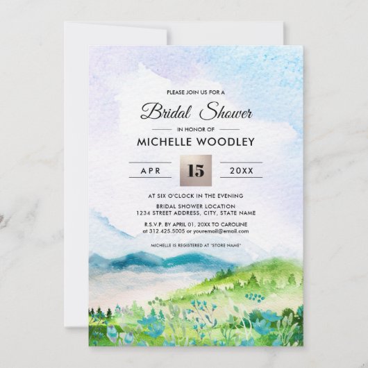 Wild Meadow | Vrijgezellenfeest van de lentgebergt Kaart (Voorkant)