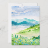 Wild Meadow | Vrijgezellenfeest van de lentgebergt Kaart (Achterkant)