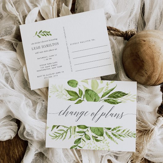 Wild Meadow | Vrijgezellenfeest Wijziging datum Briefkaart