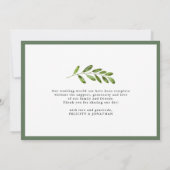 Wild Meadow | Weddenschap Foto flat - Hartelijk da Bedankkaart (Achterkant)