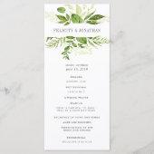Wild Meadow Wedding Ceremony Program Programmakaart (Voorkant)