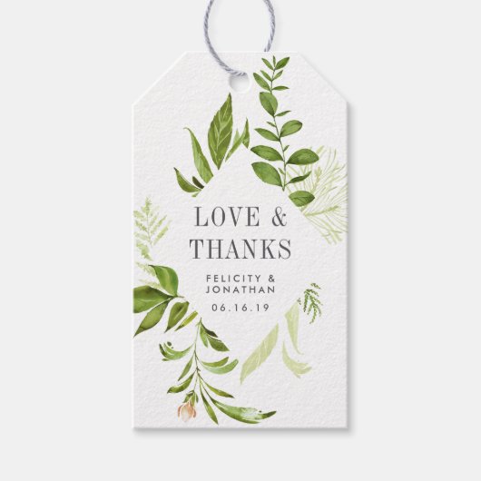 Wild Meadow Wedding Favor Cadeaulabel (Voorkant)