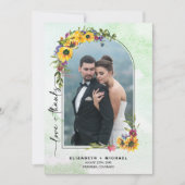 Wild Meadow Wedding Hartelijk dank Save The Date (Voorkant)