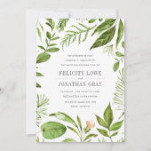 Wild Meadow Wedding Invitation Kaart (Voorkant)
