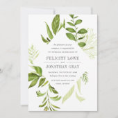 Wild Meadow Wedding Invitation Kaart (Voorkant)