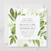 Wild Meadow Wedding Invitation | Vierkant Kaart (Voorkant)