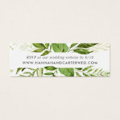 Wild Meadow Wedding Website RSVP-kaarten | Mini Mini Visitekaartjes (Voorkant)