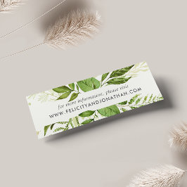 Wild Meadow Wedding Website RSVP-kaarten | Mini Visitekaartjes