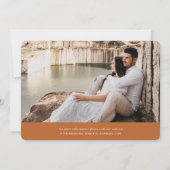 Wild Meadow Wreath Floral Foto Save The Date (Achterkant)