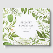 Wild Meadow Wreath | Weddenschap Gastenboek (Voorkant)