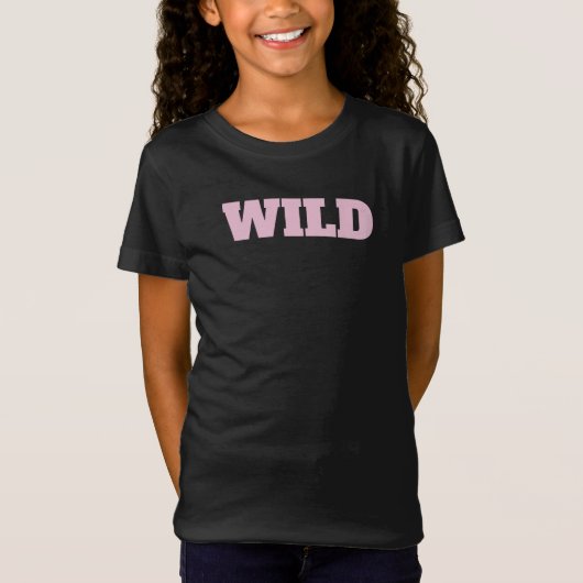 "WILD" Meisje T-shirt (Voorkant)