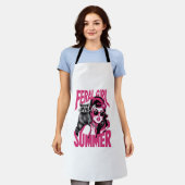  wild meisje zomer opossum grappige wasbeer schort (Gedragen)