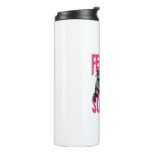  wild meisje zomer opossum grappige wasbeer thermosbeker (Gedraaid links)