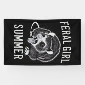 wild meisje zomer opossum  spandoek (Horizontaal)