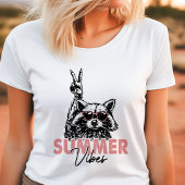 wild meisje zomer vibes wasbeer Tri-Blend shirt