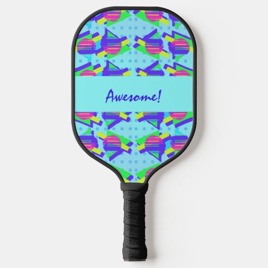 Wild Memphis  driehoekspatronen Pickleball Paddle (Voorkant)