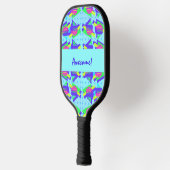 Wild Memphis  driehoekspatronen Pickleball Paddle (Links)