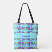 Wild Memphis  driehoekspatronen Tote Bag (Achterkant)