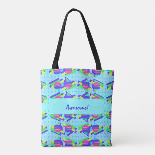 Wild Memphis  driehoekspatronen Tote Bag (Achterkant)
