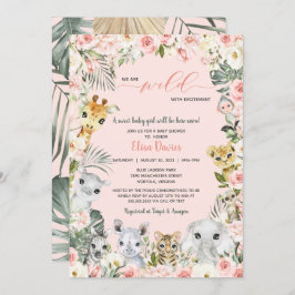 Wild met Baby shower van Oerwoud van de Uitzonderi Kaart