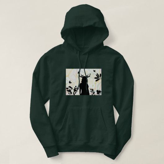 Wild met de natuur hoodie (Design voorkant)
