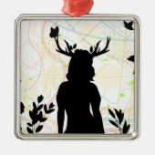 Wild met de natuur metalen ornament (Voorkant)