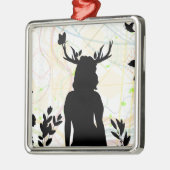Wild met de natuur metalen ornament (Links)