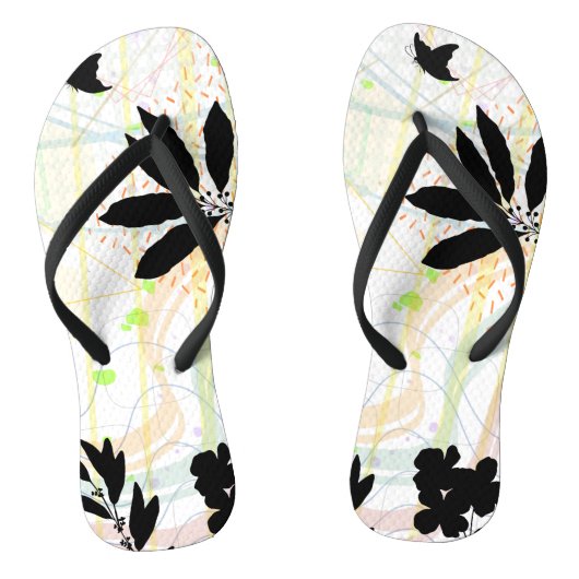 Wild met de natuur teenslippers (Voetbed)