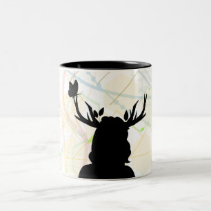 Wild met de natuur tweekleurige koffiemok