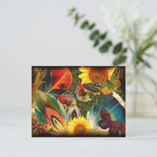 Wild met een rand briefkaart (Staand voorkant)