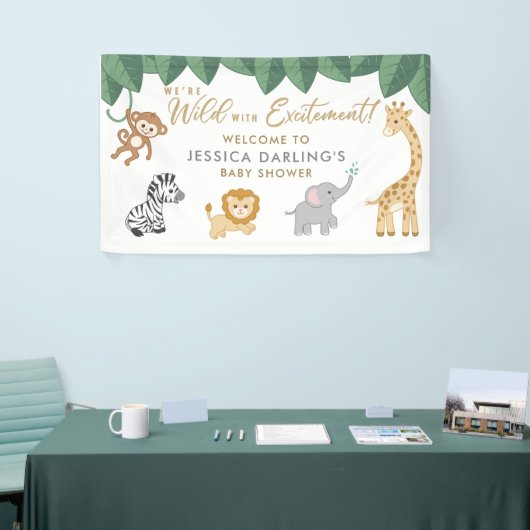 WILD met Excitement Safari Theme Baby shower Foa Spandoek (Beurs)