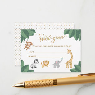 WILD met het thema Excitement Safari Neem een goka Informatiekaartje