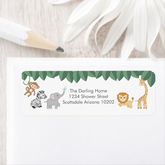 Wild met het thema Oerwoud van de Uitzondering bab Etiket (Insitu)