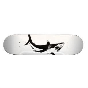 wild met witte haai persoonlijk skateboard