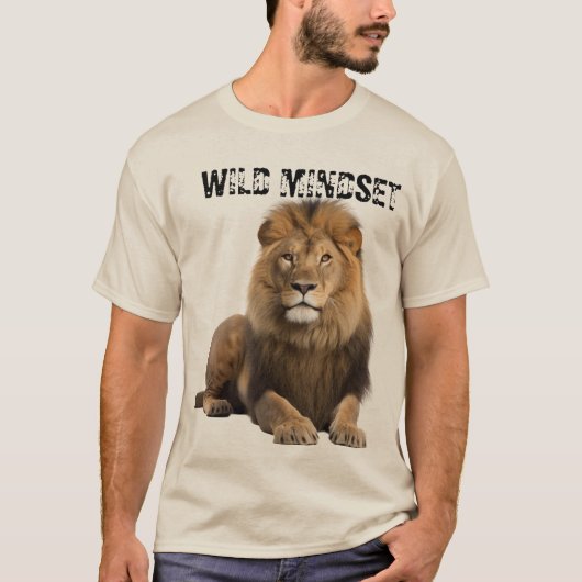 Wild Mindset – Alpha Lion T-shirt (Voorkant)