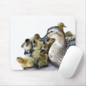 Wild Moeder Duck en Ducklings Muismat (Met muis)