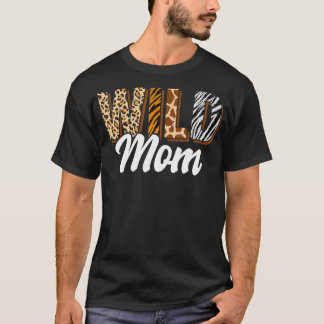 Wild Mom Zoo Born Two Be Wild Day Safari Oerwoud A T-shirt