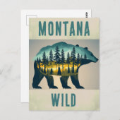  Wild Montana Beer Reizen Briefkaart (Voorkant / Achterkant)