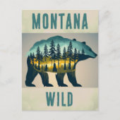  Wild Montana Beer Reizen Briefkaart (Voorkant)
