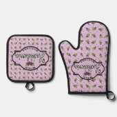 Wild Montana Huckleberries Hot Pad & Oven Mitt set (Voorkant)