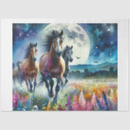 Wild Moon Horses Tissuepapier