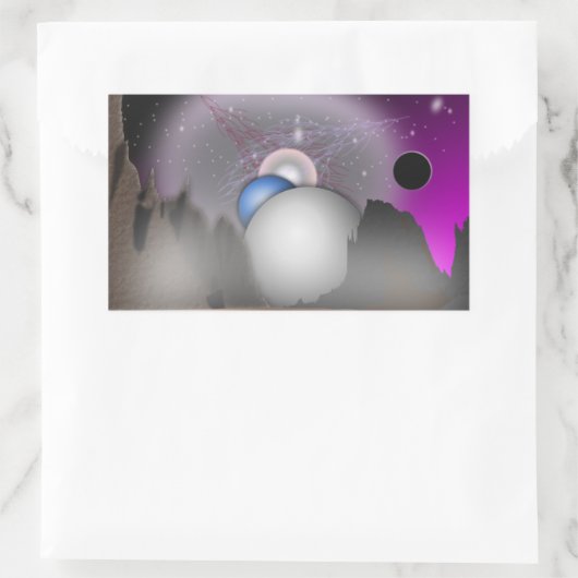 Wild Moon Space Art - Sticker (Tas)