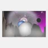 Wild Moon Space Art - Sticker (Voorkant)