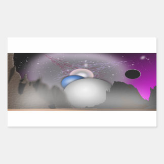 Wild Moon Space Art - Sticker