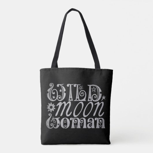 Wild Moon Woman Tote Bag (Achterkant)