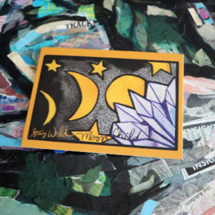 Wild MoonKind Maan Fases Briefkaart