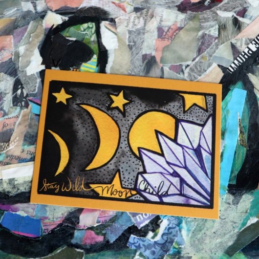 Wild MoonKind Maan Fases Briefkaart