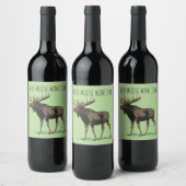 Wild Moose Wine Time Wijn Etiketten (Flessen)