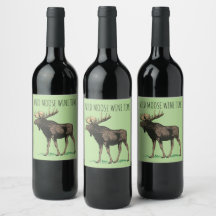 Wild Moose Wine Time Wijn Etiketten
